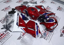 Honda CBR600RR Fairings (2013-2023) Red, Dark Blue, White at KingsMotorcycleFairings.com