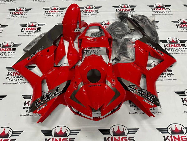 Honda CBR600RR Fairings (2013-2023) Red, Silver at KingsMotorcycleFairings.com