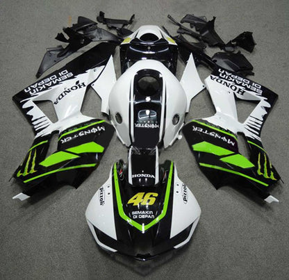 Honda CBR 600 Fairings (2013-2023) White, Black, Green Monster at KingsMotorcycleFairings.com