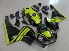 Honda CBR600RR Fairings (2024-2025) Black, Neon Green at KingsMotorcycleFairings.com
