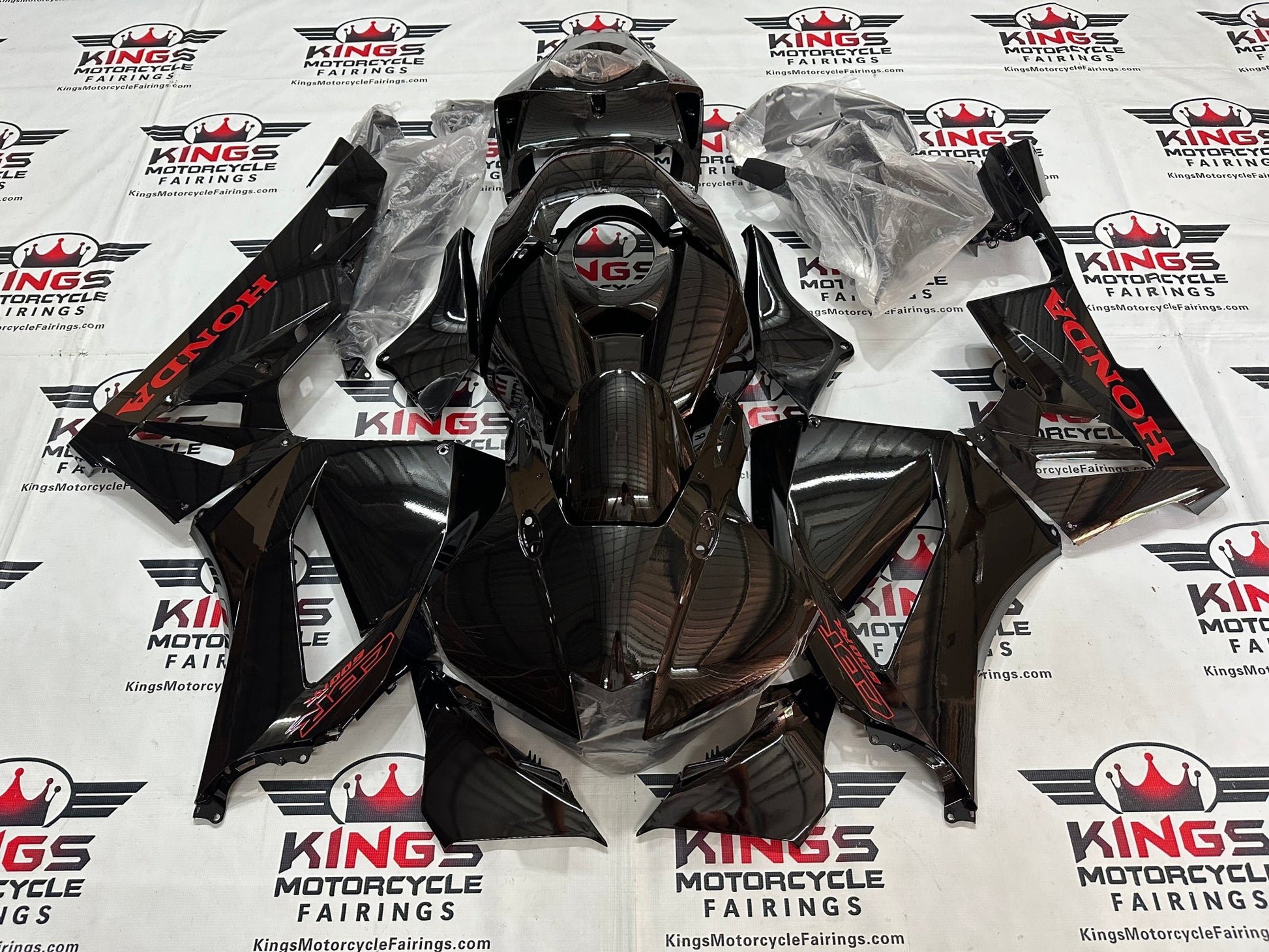Honda CBR600RR Fairings (2024-2025) Black, Red at KingsMotorcycleFairings.com
