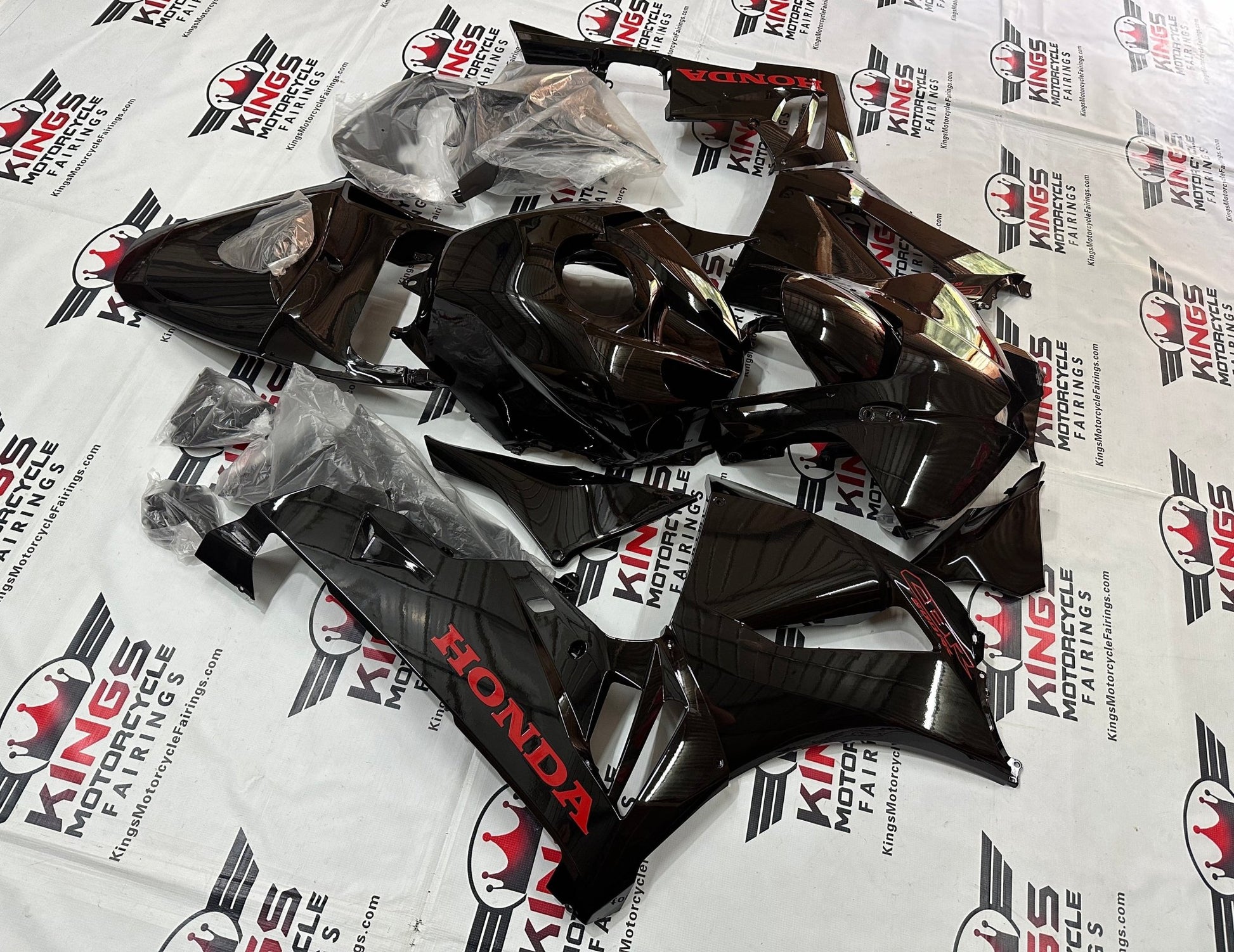 Honda CBR600RR Fairings (2024-2025) Black, Red from KingsMotorcycleFairings.com