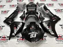 Honda CBR600RR Fairings (2024-2025) Flat Black, White Repsol at KingsMotorcycleFairings.com
