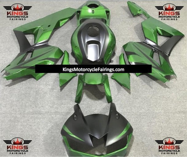 Honda CBR600RR Fairings (2024-2025) Green, Matte Black at KingsMotorcycleFairings.com