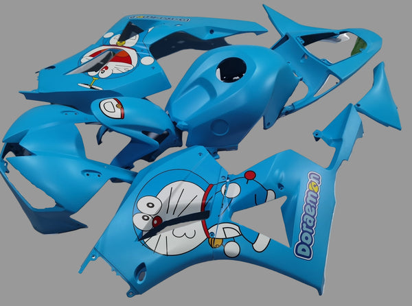 Honda CBR600RR Fairings (2024-2025) Matte Blue Doraemon at KingsMotorcycleFairings.com