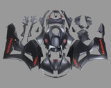 Honda CBR600RR Fairings (2024-2025) Matte Satin Black, Red at KingsMotorcycleFairings.com