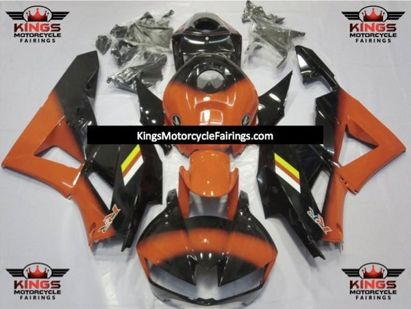 Honda CBR600RR Fairings (2024-2025) Orange, Black Fade at KingsMotorcycleFairings.com