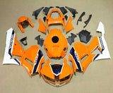 Honda CBR600RR Fairings (2024-2025) Orange, Dark Blue, White at KingsMotorcycleFairings.com