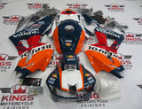 Honda CBR600RR Fairings (2024-2025) Orange, Dark Teal Blue, Red, White Repsol at KingsMotorcycleFairings.com
