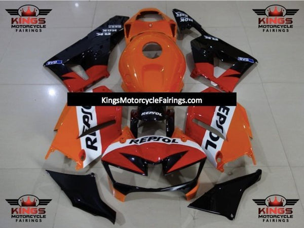 Honda CBR600RR Fairings (2024-2025) Orange, Red, White, Black Repsol at KingsMotorcycleFairings.com