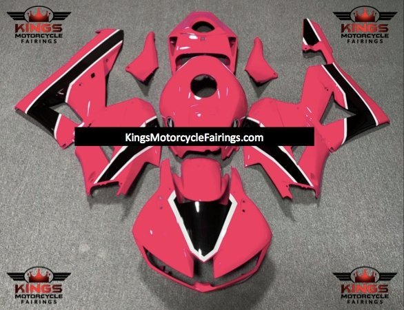 Honda CBR600RR Fairings (2024-2025) Pink, Black, White at KingsMotorcycleFairings.com