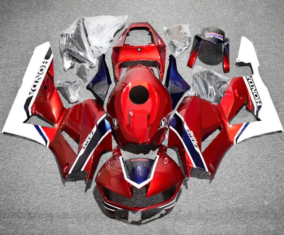 Honda CBR 600RR Fairings (2024-2025) Red, Dark Blue, White at KingsMotorcycleFairings.com