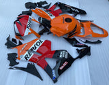 Honda CBR600RR Fairings (2024-2025) Red, Orange, White, Black Repsol at KingsMotorcycleFairings.com