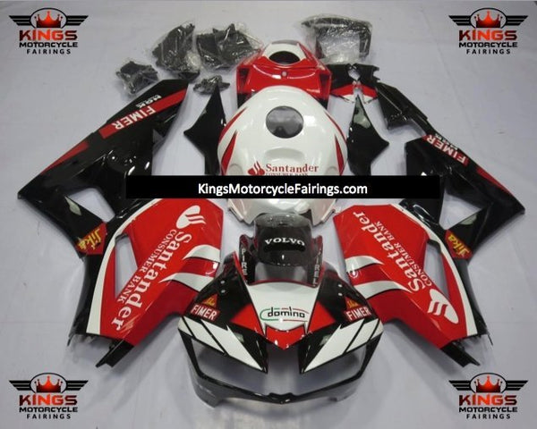 Honda CBR600RR Fairings (2024-2025) Red, White, Black Santander at KingsMotorcycleFairings.com
