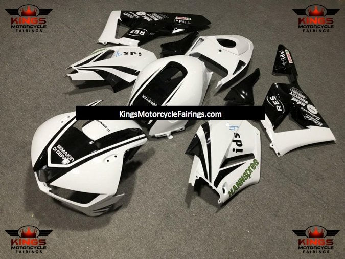 Honda CBR600RR Fairings (2024-2025) White, Black HANNspree at KingsMotorcycleFairings.com