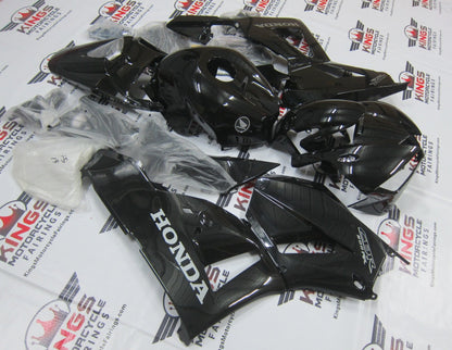 Honda CBR600RR Fairings (2026) Black, Silver at KingsMotorcycleFairings.com