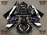 Honda CBR600RR Fairings (2026) Faux Carbon Fiber, Purple, Black, White Bull at KingsMotorcycleFairings.com
