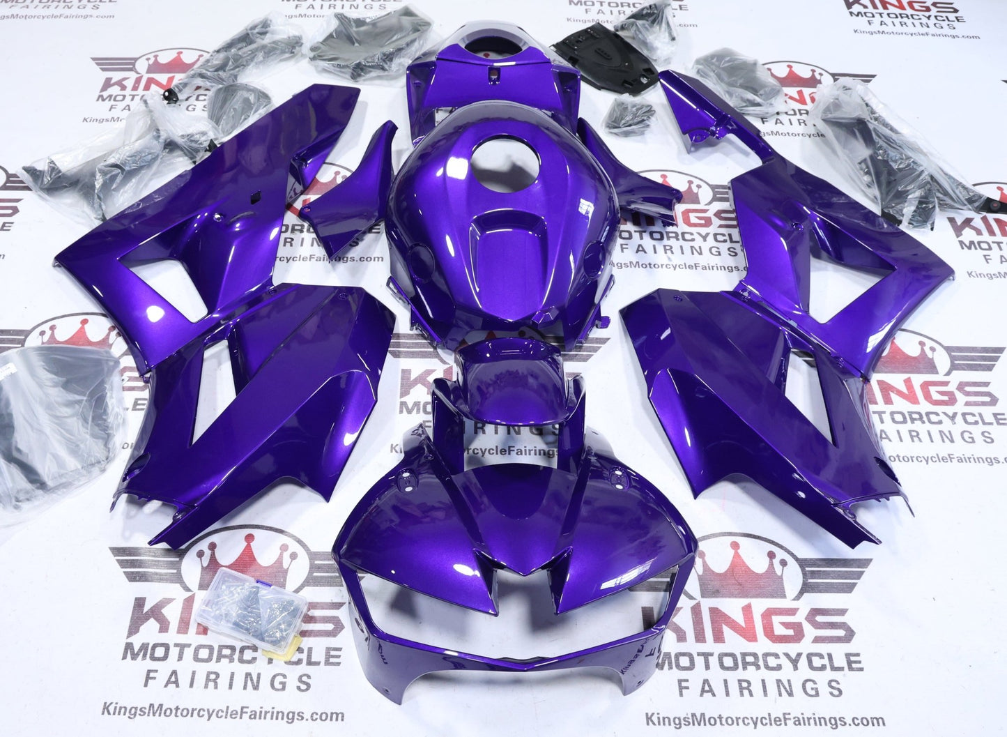 Honda CBR600RR Fairings (2026) Pearl Purple from KingsMotorcycleFairings.com