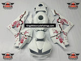 Honda CBR600RR Fairings (2026) White, Pink Blossom from KingsMotorcycleFairings.com