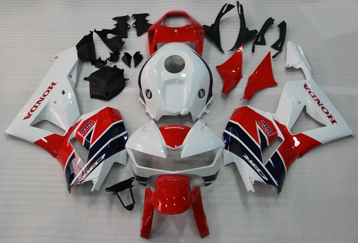 Honda CBR600RR Fairings (2026) White, Red, Dark Blue HRC from KingsMotorcycleFairings.com