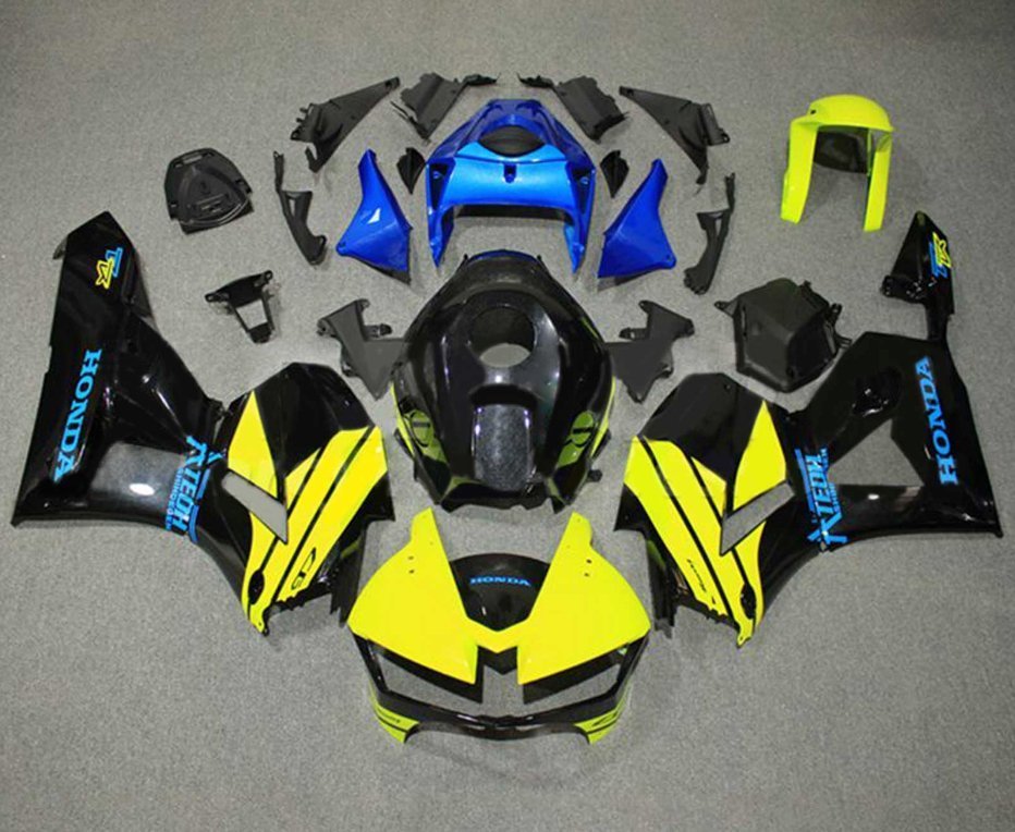 Honda CBR600RR Fairings (2026) Yellow, Black, Blue at KingsMotorcycleFairings.com