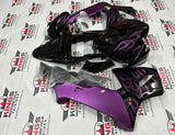 Honda CBR600RR Fairing set (2003-2004) Black, Purple Fire at KingsMotorcycleFairings.com