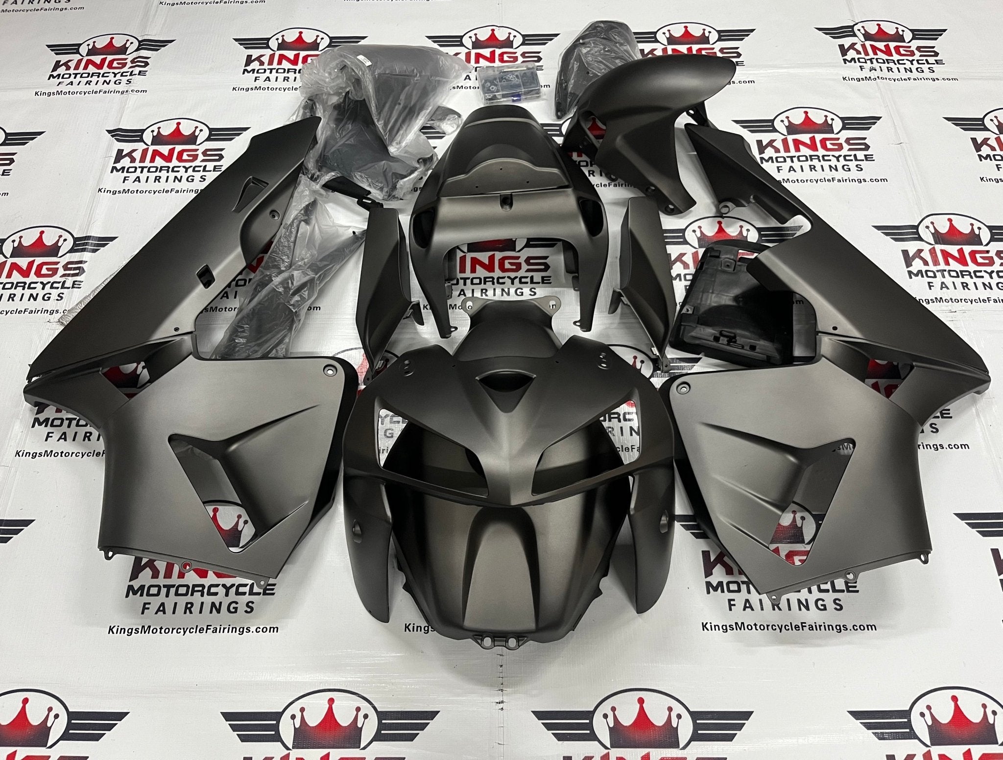 Honda CBR 600 Fairings (2005-2006) Matte Dark Silver Fairings – Kings ...