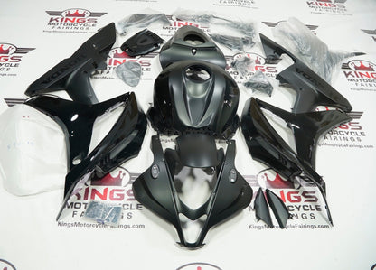 Honda CBR600RR Fairings (2007-2008) Matte Black, Black Gloss from KingsMotorcycleFairings.com