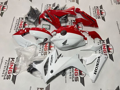 Honda CBR650R Fairing Kit (2019-2020) Red, White Split at KingsMotorcycleFairings.com