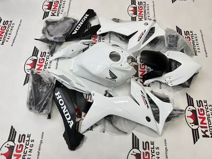 Honda CBR650R Fairing Kit (2021-2023) White, Matte Black at KingsMotorcycleFairings.com