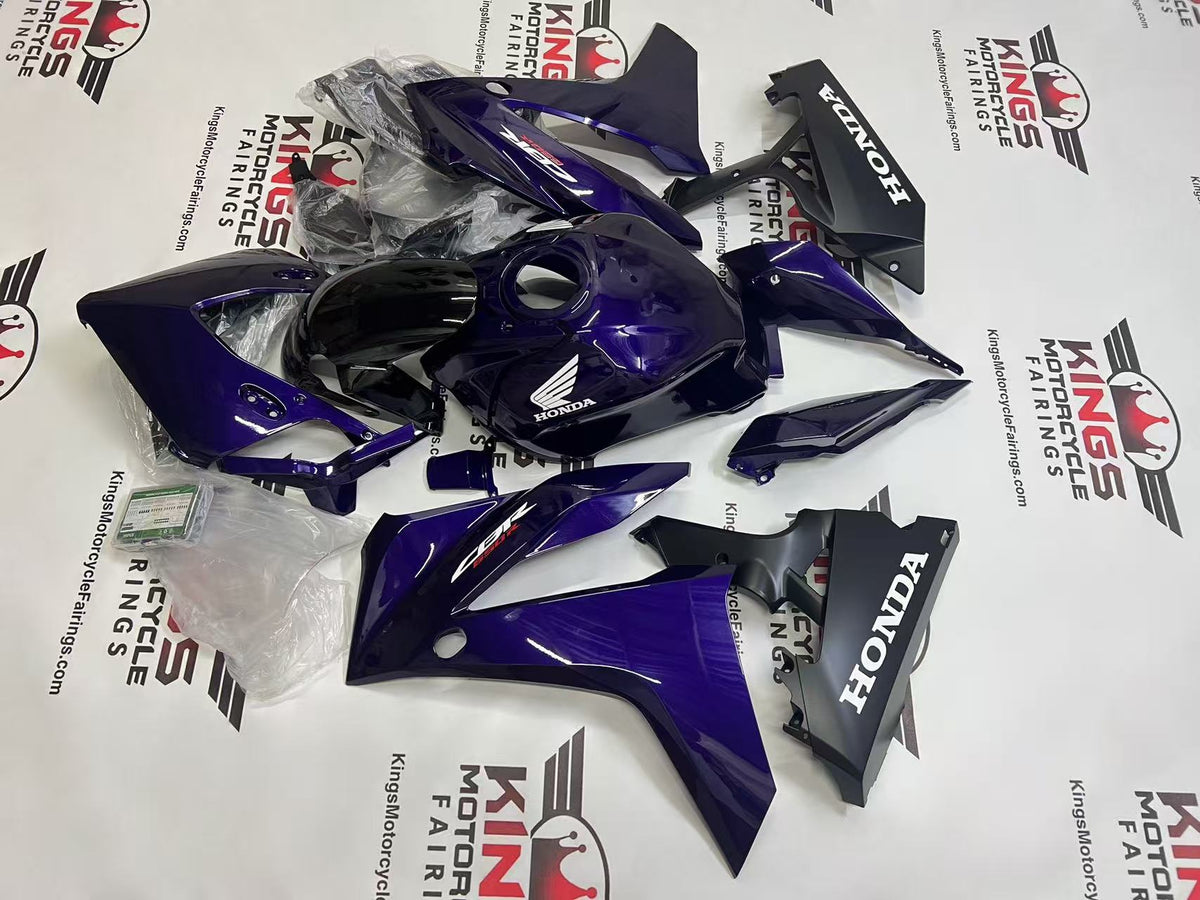Honda CBR650R Fairing Kit (2024-2025) Dark Purple, Matte Black at KingsMotorcycleFairings.com