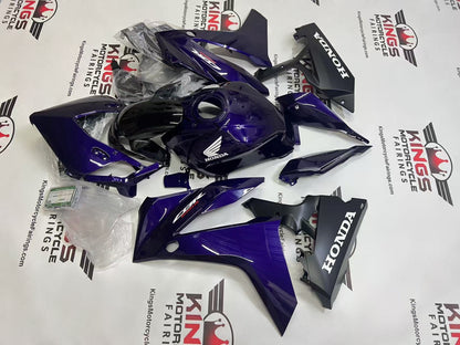 Honda CBR650R Fairing Kit (2024-2025) Dark Purple, Matte Black at KingsMotorcycleFairings.com