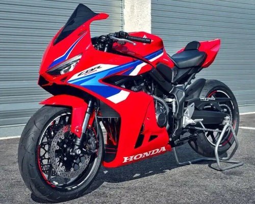 Honda CBR650R Fairing Kit (2024-2025) Red, White, Dual Blue at KingsMotorcycleFairings.com