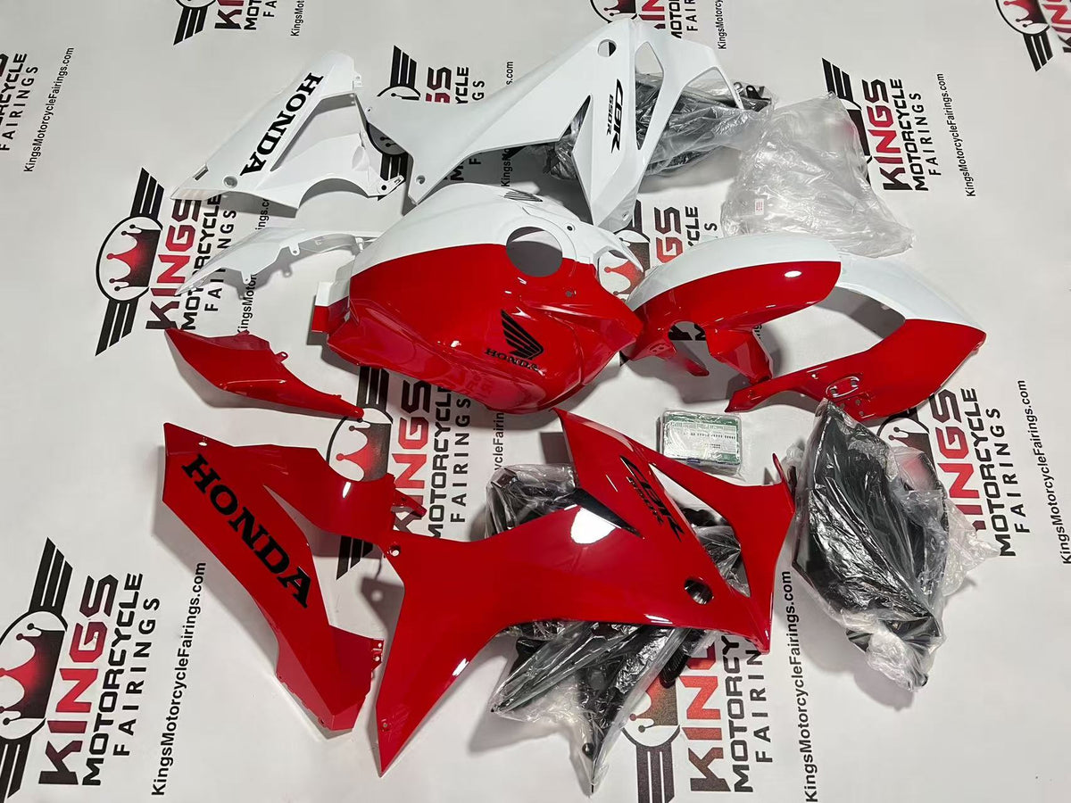 Honda CBR650R Fairing Set (2019-2020) Red, White Split at KingsMotorcycleFairings.com