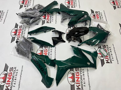 Honda CBR650R Fairing Set (2021-2023) Dark Green, Black at KingsMotorcycleFairings.com