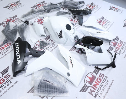 Honda CBR650R Fairing Set (2024-2025) White Pearl, Matte Black at KingsMotorcycleFairings.com