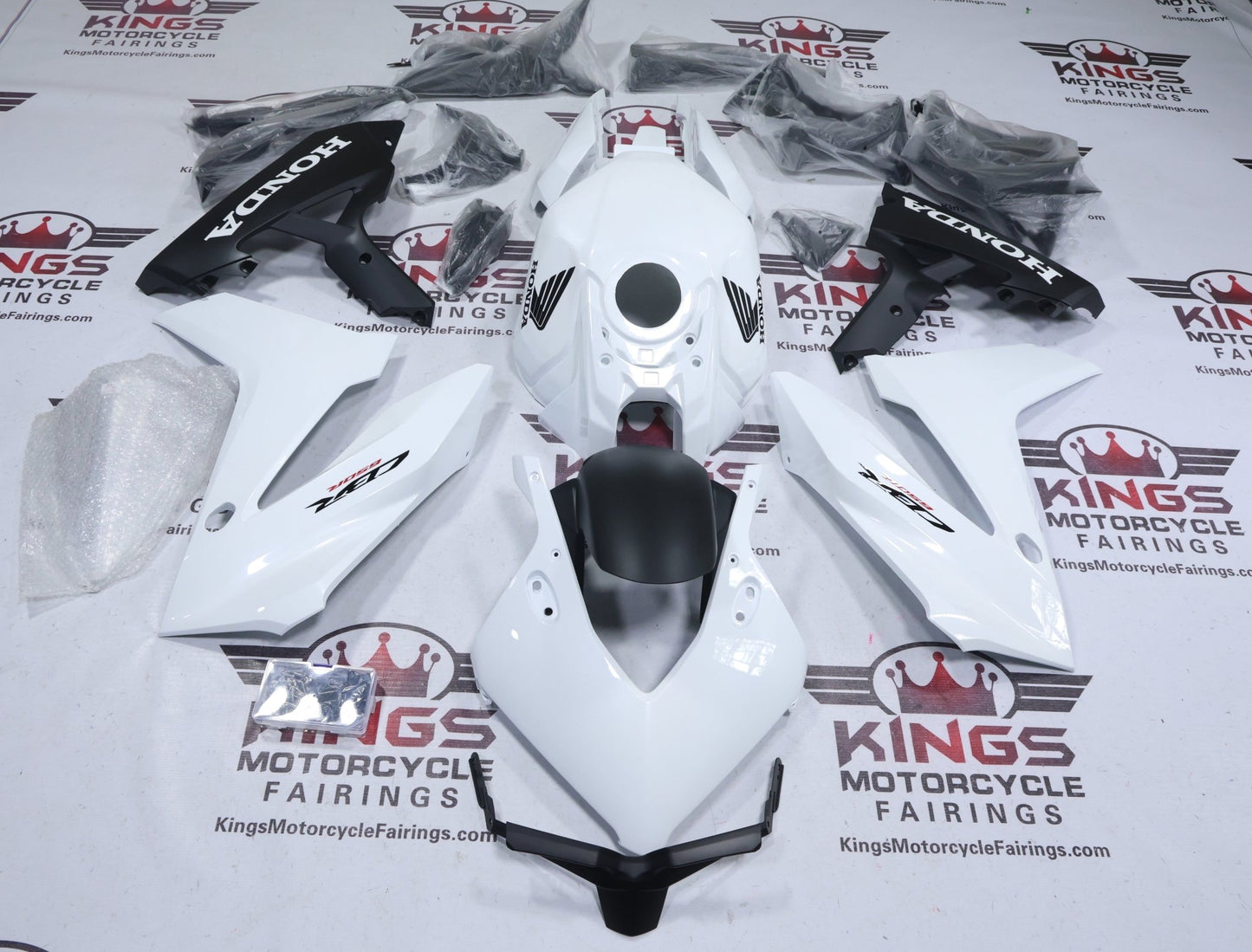 Honda CBR650R Fairing Set (2024-2025) White Pearl at KingsMotorcycleFairings.com