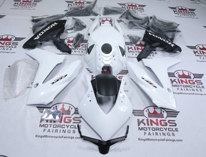 Honda CBR650R Fairing Set (2024-2025) White, Matte Black at KingsMotorcycleFairings.com
