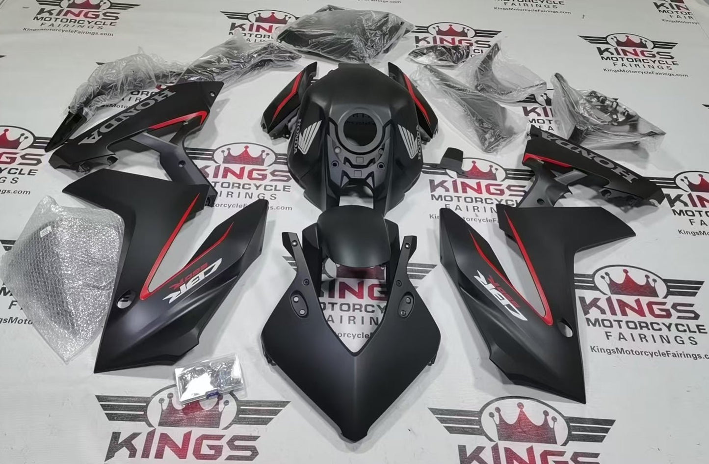 Honda CBR650R Fairing kit (2024-2025) Matte Black at KingsMotorcycleFairings.com