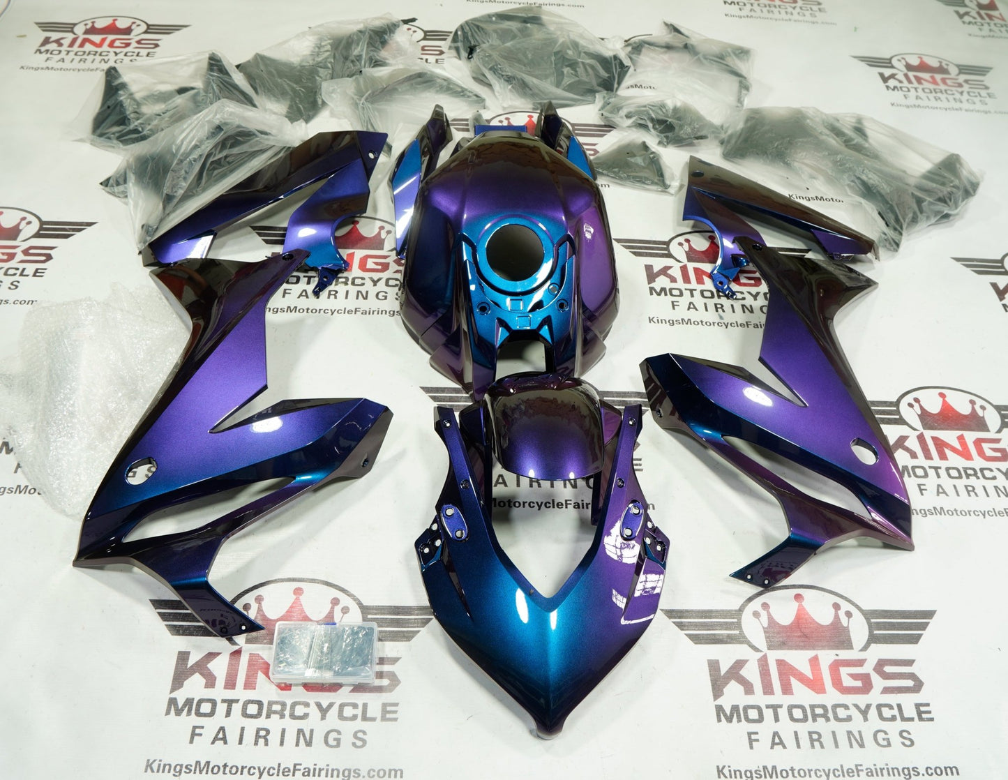 Honda CBR650R Fairings (2019-2020) Chameleon Purple, Blue at KingsMotorcycleFairings.com