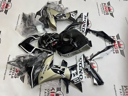 Honda CBR650R Fairings (2020-2023) Black, Champagne Silver, White Bull at KingsMotorcycleFairings.com