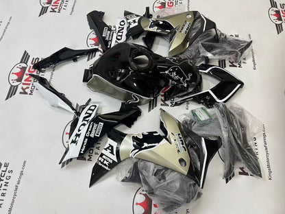 Honda CBR650R Fairings (2020-2023) Black, Champagne Silver, White Bull from KingsMotorcycleFairings.com