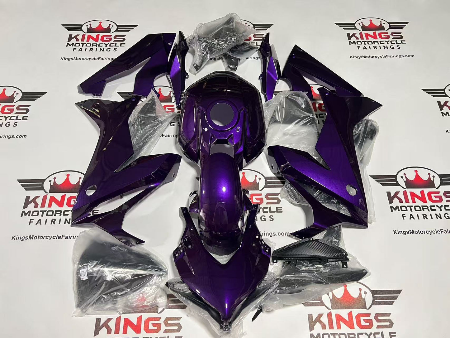 Honda CBR650R Fairings (2021-2023) All Purple at KingsMotorcycleFairings.com