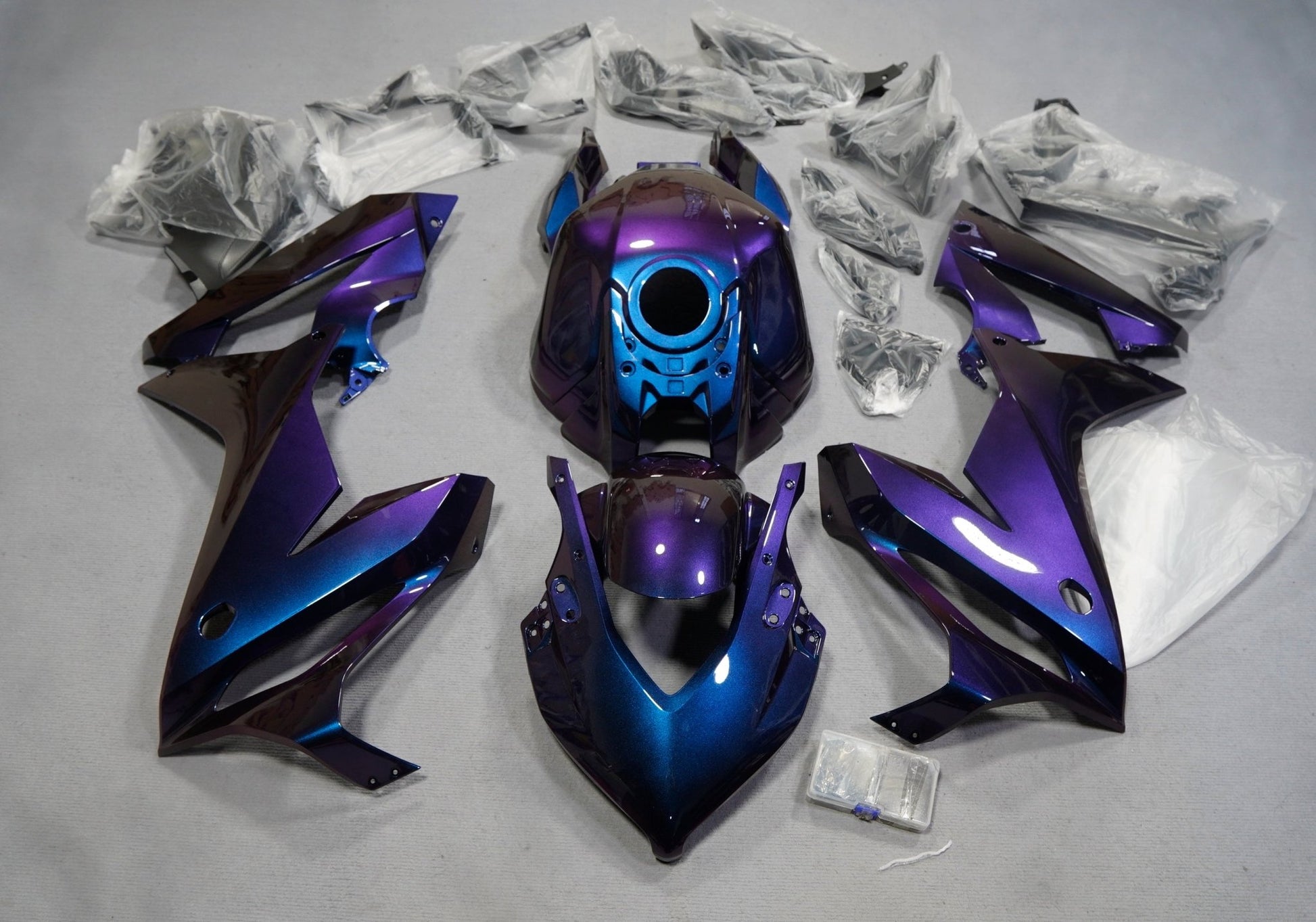 Honda CBR650R Fairings (2021-2023) Blue, Purple Chameleon at KingsMotorcycleFairings.com