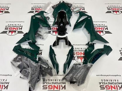 Honda CBR650R Fairings (2021-2023) Dark Green, Black at KingsMotorcycleFairings.com