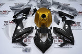 Honda CBR650R Fairings (2021-2023) Faux Carbon Fiber, Gold at KingsMotorcycleFairings.com