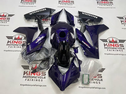 Honda CBR650R Fairings (2024-2025) Dark Purple, Matte Black at KingsMotorcycleFairings.com