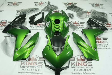 Honda CBR650R Fairings (2024-2025) Green, Matte Black at KingsMotorcycleFairings.com