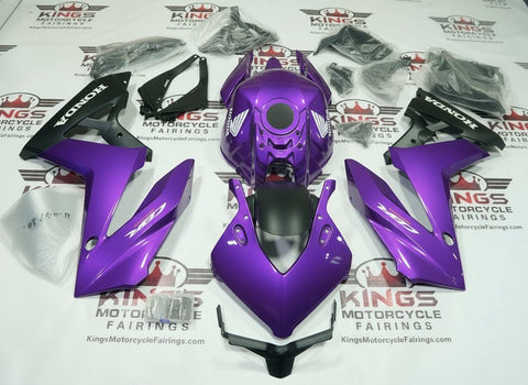 Honda CBR650R Fairings (2024-2025) Purple, Matte Black at KingsMotorcycleFairings.com