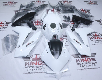 Honda CBR650R Fairings (2024-2025) White Pearl, Matte Black from KingsMotorcycleFairings.com